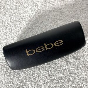 Vintage Y2K Bebe Black Sunglasses Case Hard Case